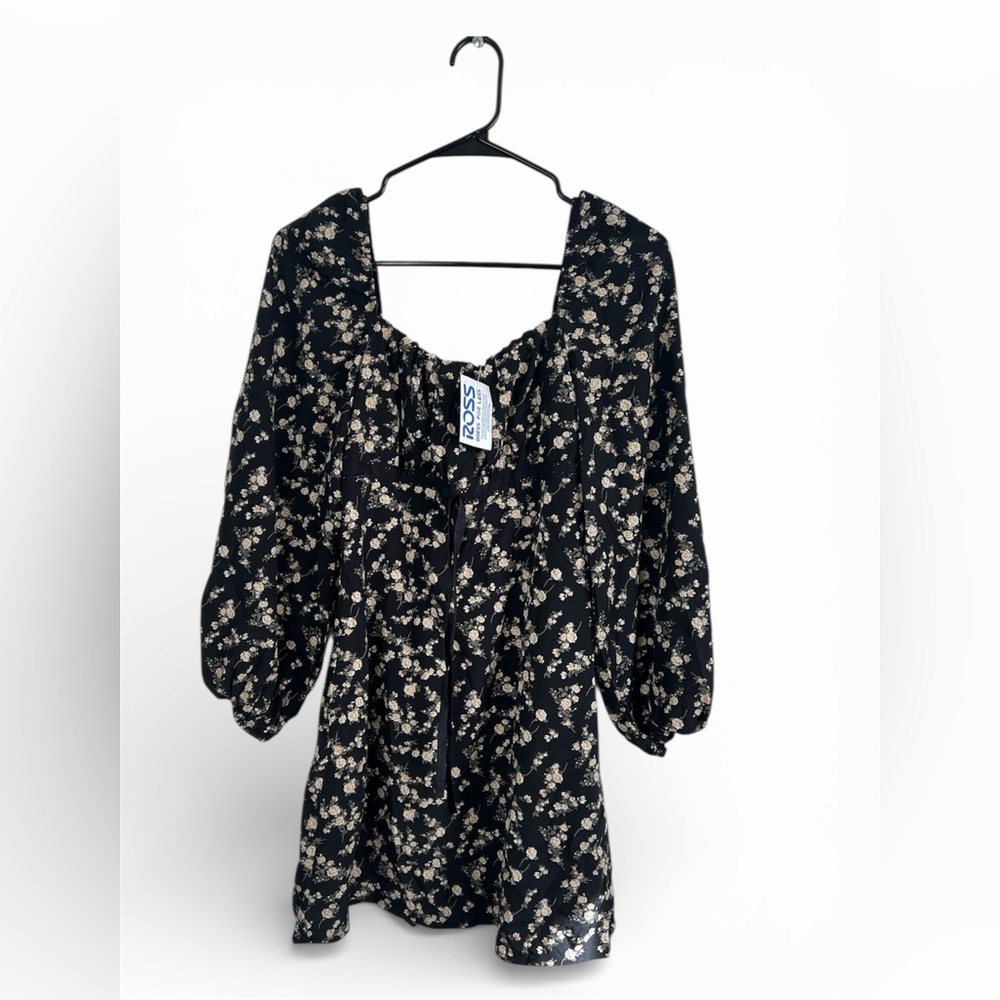 Dizzy Lizzy Black Floral Women's dress Size S